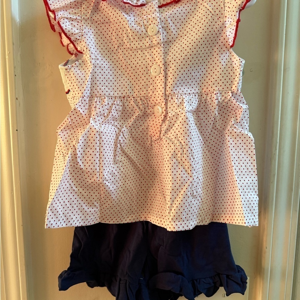 NWT Smocked Anchors Ruffle Short Set - Picture 6 of 8